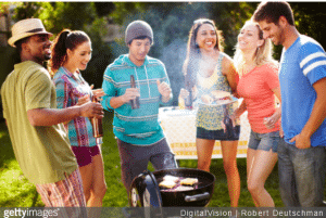 barbecue geant sur le theme champetre